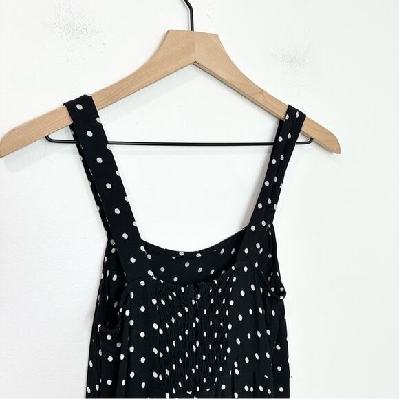 Madewell Polka Dot Wide Leg Jumpsuit Black Size 00 - Picture 4 of 7